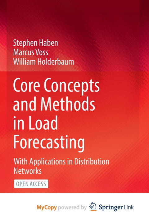 Knjiga Core Concepts and Methods in Load Forecasting Haben Stephen Haben