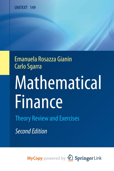 Carte Mathematical Finance Rosazza Gianin Emanuela Rosazza Gianin