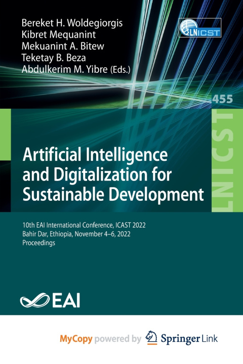 Book Artificial Intelligence and Digitalization for Sustainable Development Bereket H. Woldegiorgis