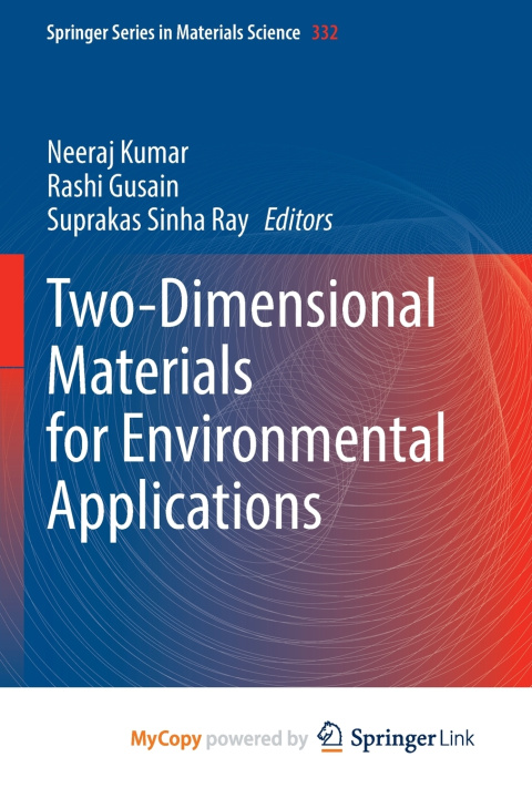 Buch Two-Dimensional Materials for Environmental Applications Neeraj Kumar