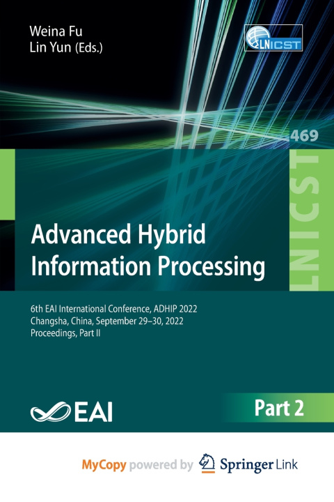 Book Advanced Hybrid Information Processing Weina Fu