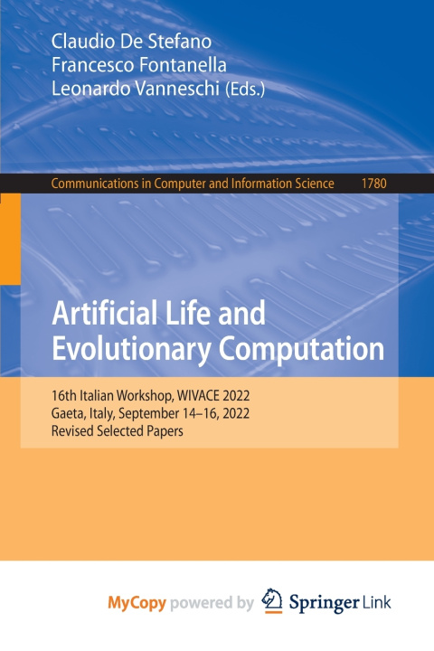 Book Artificial Life and Evolutionary Computation Claudio De Stefano