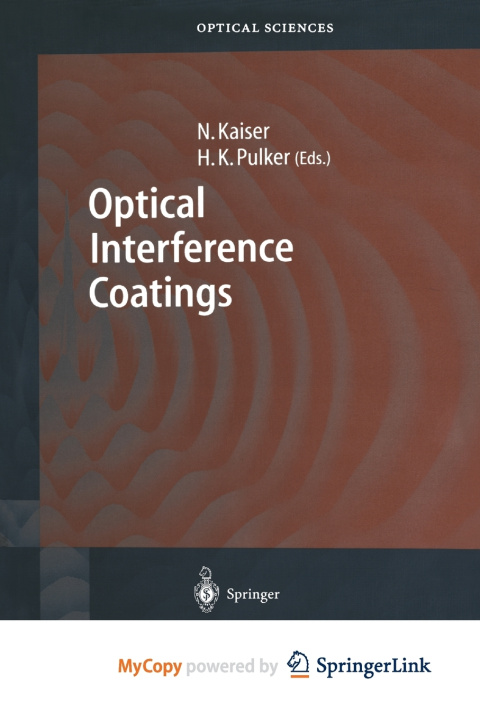Book Optical Interference Coatings Norbert Kaiser