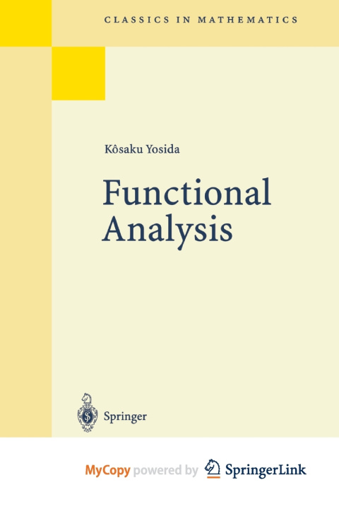 Knjiga Functional Analysis Yosida Kosaku Yosida