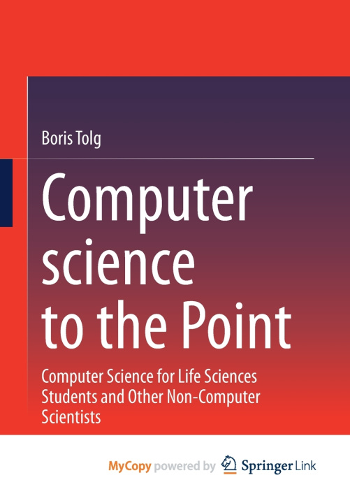 Knjiga Computer science to the Point Tolg Boris Tolg