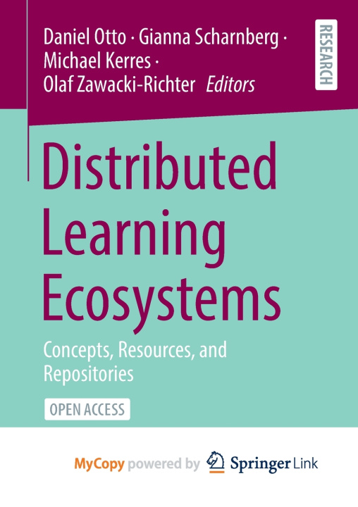 Book Distributed Learning Ecosystems Daniel Otto