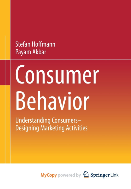 Carte Consumer Behavior Hoffmann Stefan Hoffmann