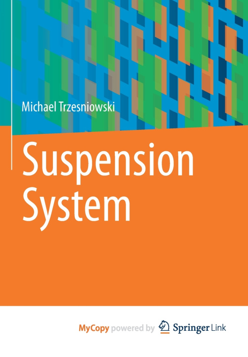 Knjiga Suspension System Trzesniowski Michael Trzesniowski