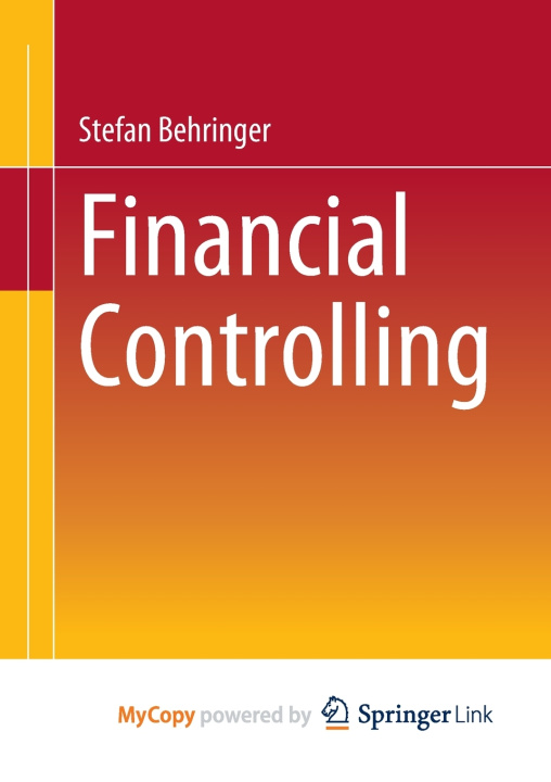 Kniha Financial Controlling Behringer Stefan Behringer