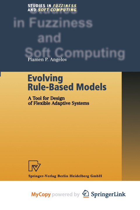 Knjiga Evolving Rule-Based Models Angelov Plamen P. Angelov