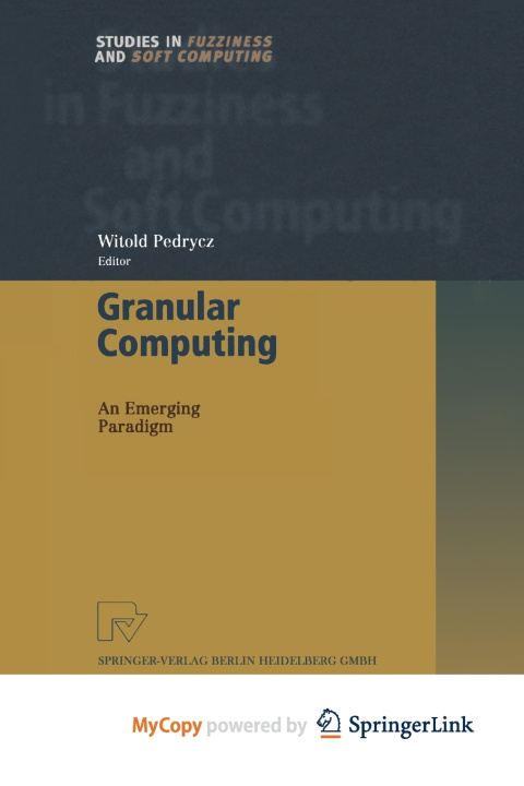 Knjiga Granular Computing Witold Pedrycz