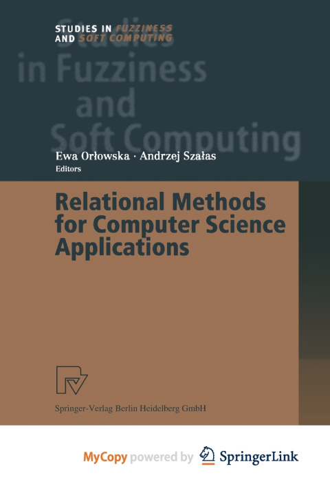 Book Relational Methods for Computer Science Applications Ewa Orlowska