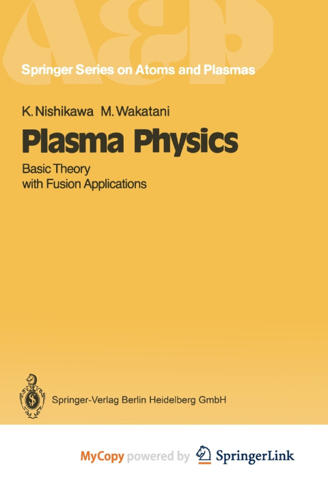 Knjiga Plasma Physics Nishikawa Kyoji Nishikawa
