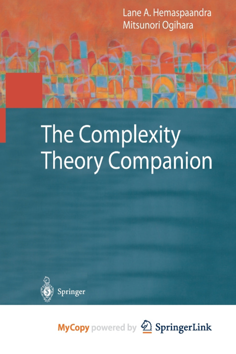 Knjiga Complexity Theory Companion Hemaspaandra Lane A. Hemaspaandra
