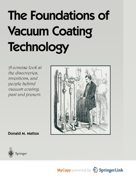 Carte Foundations of Vacuum Coating Technology Mattox Donald M. Mattox
