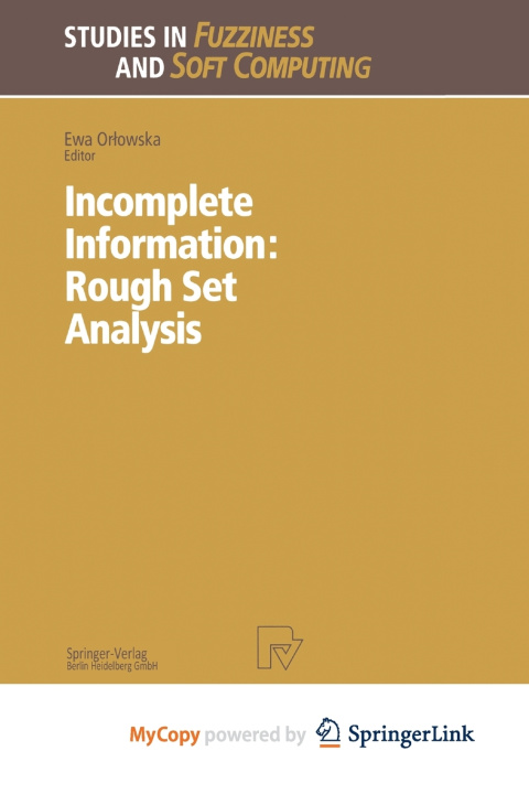 Knjiga Incomplete Information Ewa Orlowska