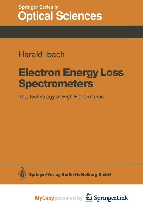 Carte Electron Energy Loss Spectrometers Ibach Harald Ibach