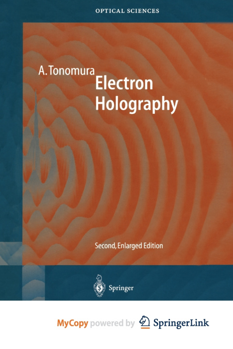 Knjiga Electron Holography Tonomura Akira Tonomura