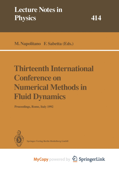 Knjiga Thirteenth International Conference on Numerical Methods in Fluid Dynamics M. Napolitano