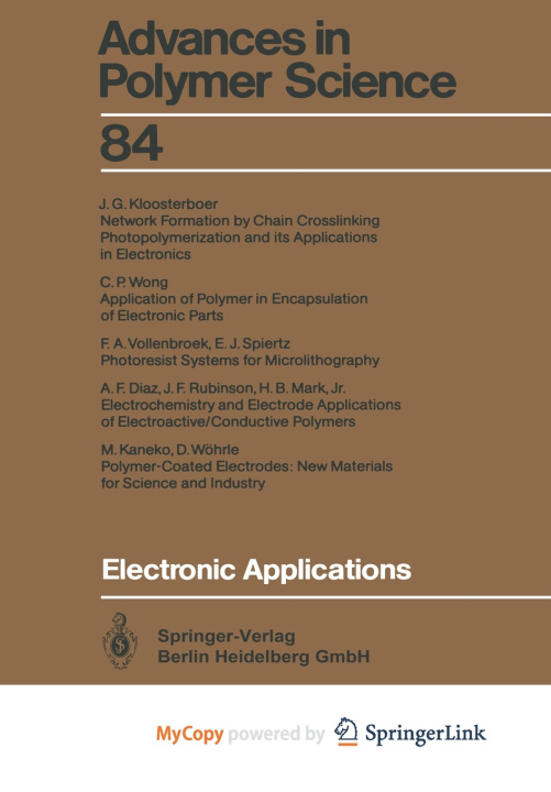 Knjiga Electronic Applications Arthur F. Diaz