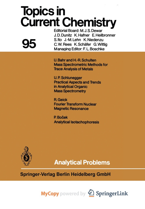 Book Analytical Problems U. Bahr