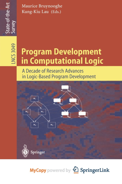 Kniha Program Development in Computational Logic Maurice Bruynooghe