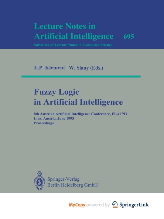 Knjiga Fuzzy Logic in Artificial Intelligence Erich P. Klement