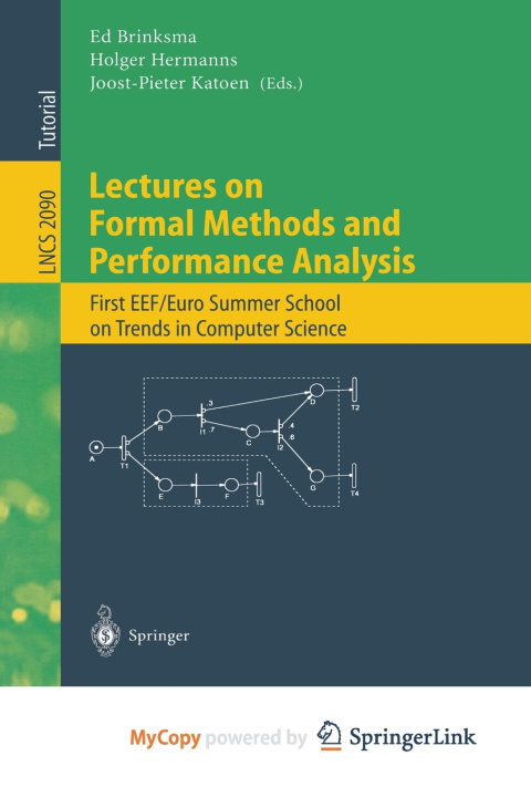 Book Lectures on Formal Methods and Performance Analysis Ed Brinksma
