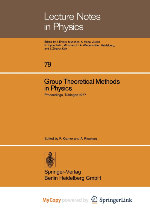 Buch Group Theoretical Methods in Physics P. Kramer