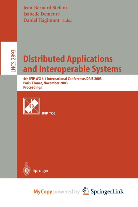 Libro Distributed Applications and Interoperable Systems Jean-Bernard Stefani