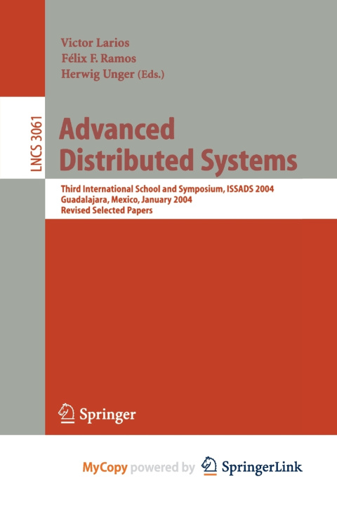 Book Advanced Distributed Systems Felix F. Ramos