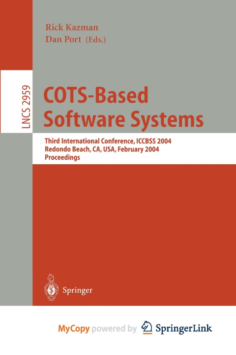 Book COTS-Based Software Systems Rick Kazman