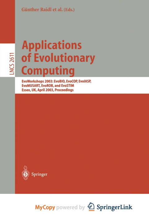 Book Applications of Evolutionary Computing Günther Raidl