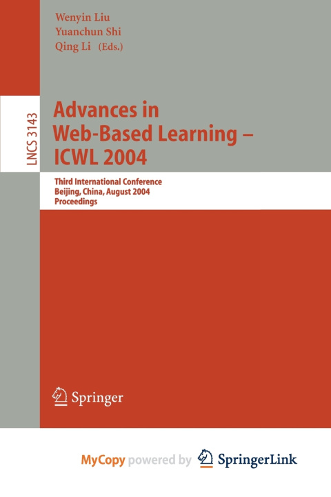Kniha Advances in Web-Based Learning - ICWL 2004 Wenyin Liu