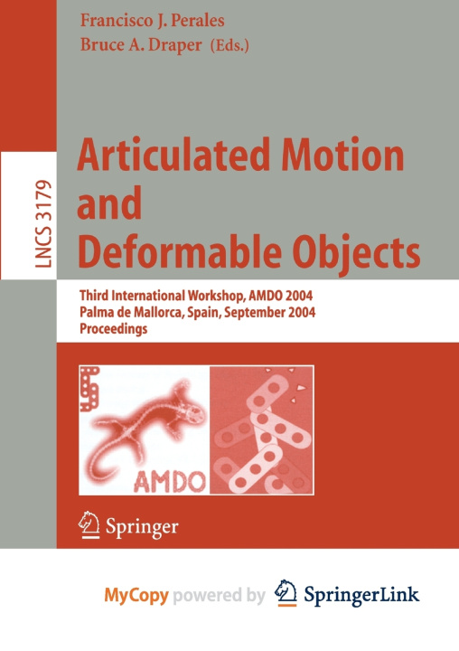 Knjiga Articulated Motion and Deformable Objects Francisco J. Perales