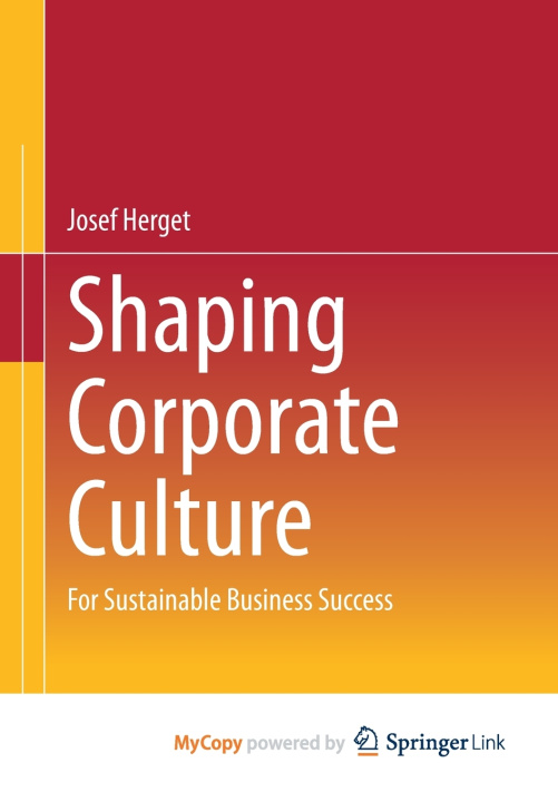 Carte Shaping Corporate Culture Herget Josef Herget