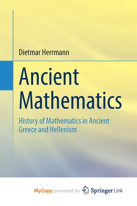 Knjiga Ancient Mathematics Herrmann Dietmar Herrmann