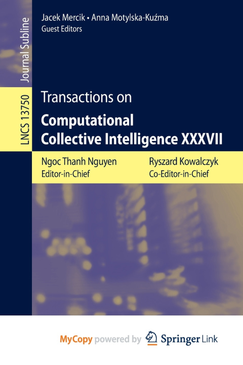 Carte Transactions on Computational Collective Intelligence XXXVII Ngoc Thanh Nguyen