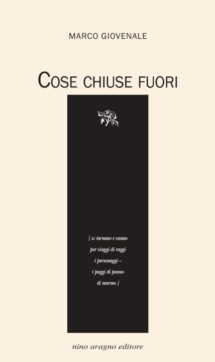 Книга Cose chiuse fuori Marco Giovenale