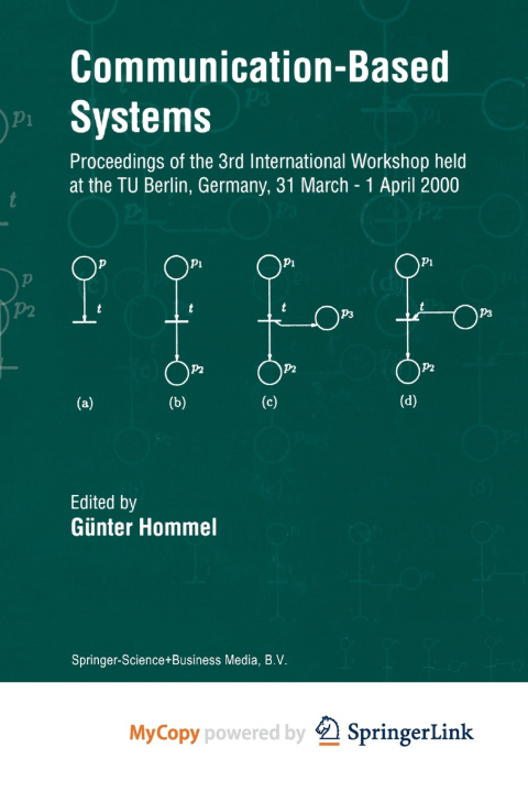 Knjiga Communication-Based Systems Günter Hommel