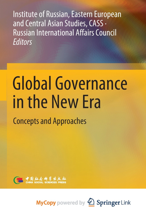 Knjiga Global Governance in the New Era Eastern European a Institute of Russian