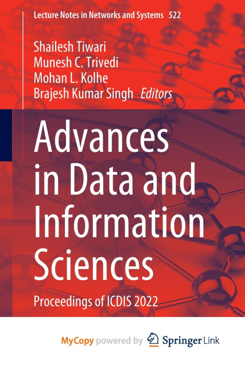 Buch Advances in Data and Information Sciences Shailesh Tiwari