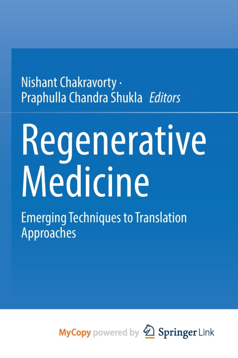 Buch Regenerative Medicine Nishant Chakravorty