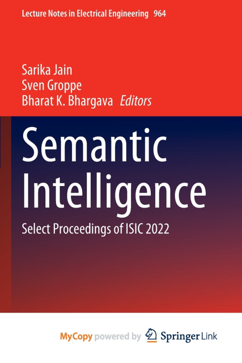 Book Semantic Intelligence Sarika Jain