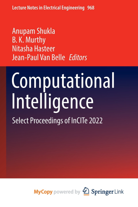 Book Computational Intelligence Anupam Shukla