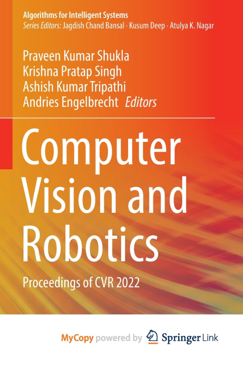 Book Computer Vision and Robotics Praveen Kumar Shukla