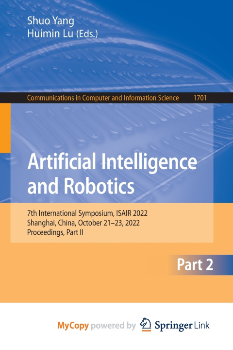 Book Artificial Intelligence and Robotics Shuo Yang