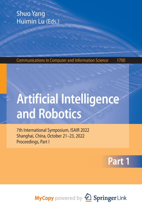 Book Artificial Intelligence and Robotics Shuo Yang