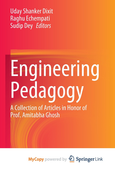Book Engineering Pedagogy Uday Shanker Dixit