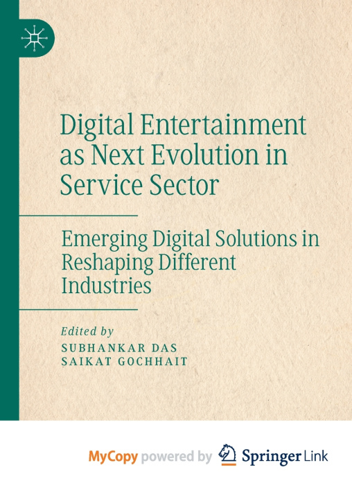 Carte Digital Entertainment as Next Evolution in Service Sector Subhankar Das